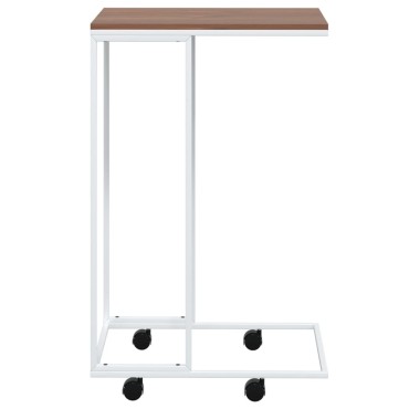 vidaXL Βοηθητικό Τραπέζι με Ρόδες Λευκό 40x30x63,5cm Επεξεργ. Ξύλο