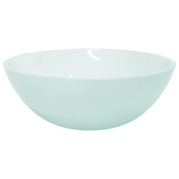 vidaXL Νιπτήρας με Σχέδιο Αμμοβολής 50 x 37 x 14 εκ. Γυάλινος