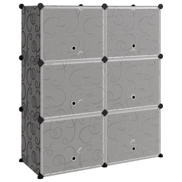 vidaXL Παπουτσοθήκη Μαύρη 84,5x31x93,5cm από Πολυπροπυλένιο