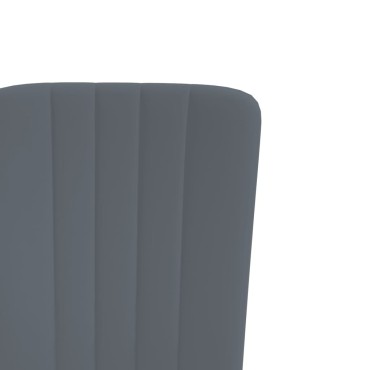 vidaXL Καρέκλες Τραπεζαρίας 4 τεμ. Σκούρο. Γκρι Βελούδινες 42x57,5x95cm