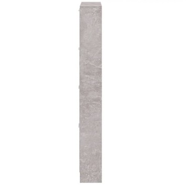 vidaXL Παπουτσοθήκη Γκρι Σκυροδέματος 59x17x150cm Επεξεργασμένο Ξύλο