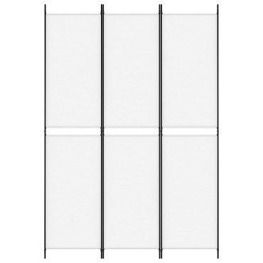 vidaXL Διαχωριστικό Δωματίου με 3 Πάνελ Λευκό 150x220cm Υφασμάτινο 1 τεμ.