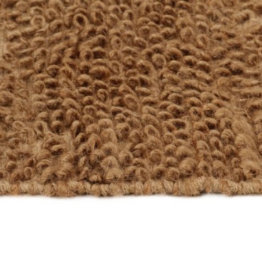vidaXL Χαλί Χειροποίητο με Θηλιά 160x230cm από Γιούτα και Βαμβάκι