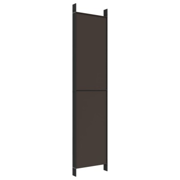 vidaXL Διαχωριστικό Δωματίου με 6 Πάνελ Καφέ 300x220cm από Ύφασμα 1 τεμ.