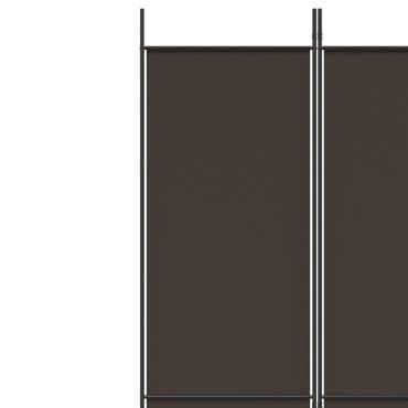 vidaXL Διαχωριστικό Δωματίου με 6 Πάνελ Καφέ 300x220cm από Ύφασμα 1 τεμ.