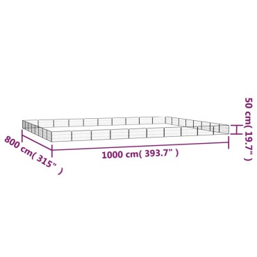 vidaXL Παρκοκρέβατο Σκύλου 36 Πάνελ Μαύρο 100x50εκ Ατσάλι Βαφή Πούδρας