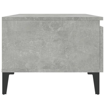 vidaXL Τραπέζια Βοηθητικά 2 τεμ. Γκρι Σκυροδ. 50x46x35cm Επεξ. Ξύλο