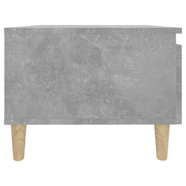 vidaXL Τραπέζια Βοηθητικά 2 τεμ. Γκρι Σκυροδ. 50x46x35cm Επεξ. Ξύλο