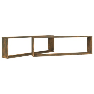 vidaXL Ραφιέρες Τοίχου Κύβοι 2 τεμ. Καπν. Δρυς 100x15x30cm Επεξ. Ξύλο