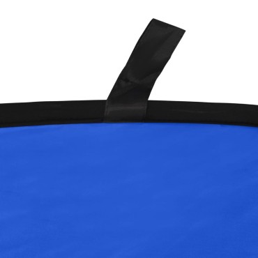 vidaXL Φόντο Στούντιο 2 σε 1 Οβάλ Πράσινο και Μπλε 200 x 150 εκ.