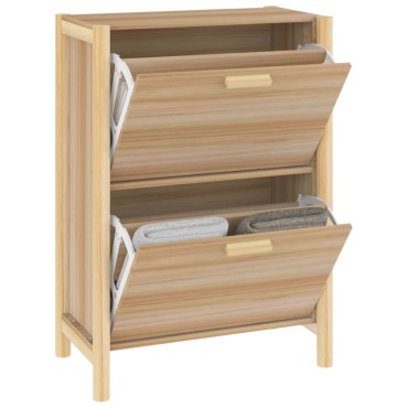 vidaXL Παπουτσοθήκη 57,5x33x80cm από Επεξεργασμένο Ξύλο