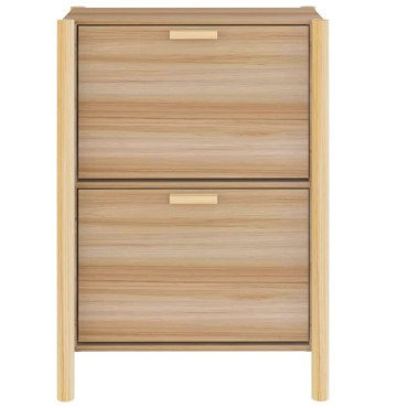 vidaXL Παπουτσοθήκη 57,5x33x80cm από Επεξεργασμένο Ξύλο