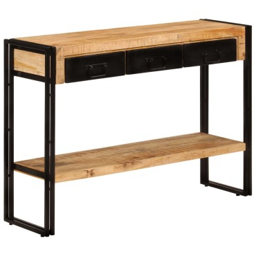 vidaXL Τραπέζι Κονσόλα 110x30x76cm από Μασίφ Ξύλο Μάνγκο 1 τεμ.