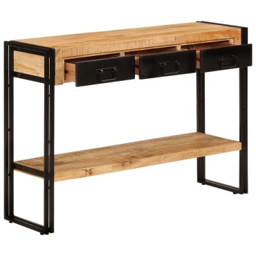 vidaXL Τραπέζι Κονσόλα 110x30x76cm από Μασίφ Ξύλο Μάνγκο 1 τεμ.