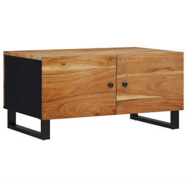 vidaXL Τραπεζάκι Σαλονιού 80x50x40cm Μασίφ Ξύλο Ακακίας & Επεξ. Ξύλο 1 τεμ.