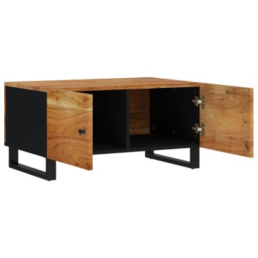 vidaXL Τραπεζάκι Σαλονιού 80x50x40cm Μασίφ Ξύλο Ακακίας & Επεξ. Ξύλο 1 τεμ.