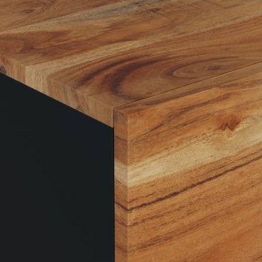 vidaXL Τραπεζάκι Σαλονιού 80x50x40cm Μασίφ Ξύλο Ακακίας & Επεξ. Ξύλο 1 τεμ.