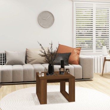 vidaXL Βοηθητικό Τραπέζι Καφέ Δρυς 50x50x35cm Επεξεργασμένο Ξύλο