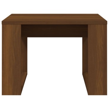 vidaXL Βοηθητικό Τραπέζι Καφέ Δρυς 50x50x35cm Επεξεργασμένο Ξύλο