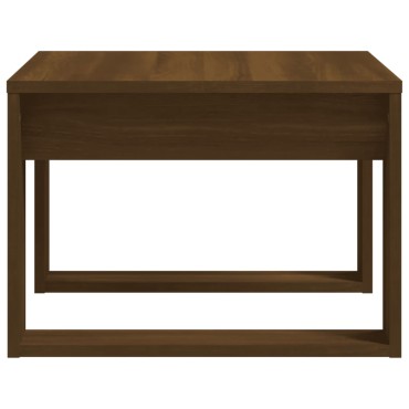vidaXL Βοηθητικό Τραπέζι Καφέ Δρυς 50x50x35cm Επεξεργασμένο Ξύλο
