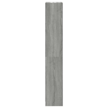 vidaXL Βιβλιοθήκη με 4 Ράφια Γκρι Sonoma 40x24x143cm Επεξεργ. Ξύλο 1 τεμ.