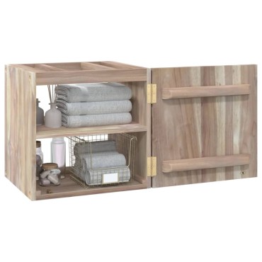 vidaXL Ντουλάπι Μπάνιου Επιτοίχιο 41x38x40cm από Μασίφ Ξύλο Teak 1 τεμ.