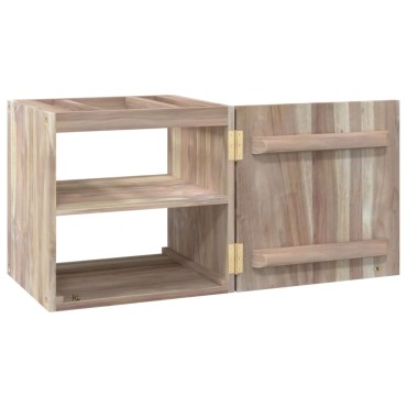 vidaXL Ντουλάπι Μπάνιου Επιτοίχιο 41x38x40cm από Μασίφ Ξύλο Teak 1 τεμ.