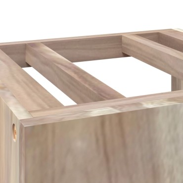 vidaXL Ντουλάπι Μπάνιου Επιτοίχιο 41x38x40cm από Μασίφ Ξύλο Teak 1 τεμ.