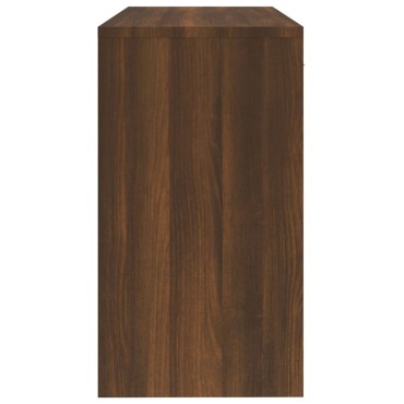 vidaXL Γραφείο με Συρτάρι & Ντουλάπι Καφέ Δρυς 100x40x73cm Επ. Ξύλο 1 τεμ.
