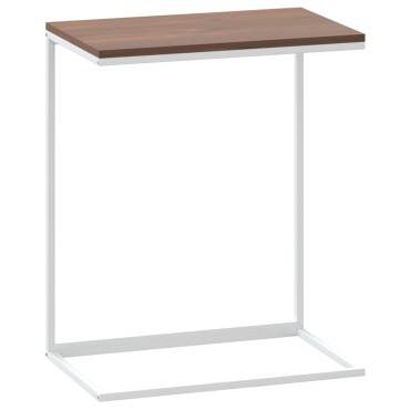 vidaXL Τραπέζι Βοηθητικό Λευκό 55x35x66cm από Επεξεργασμένο Ξύλο 1 τεμ.