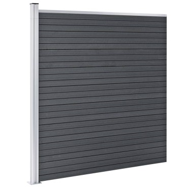 vidaXL Πάνελ Περίφραξης Γκρι 526x186cm από WPC