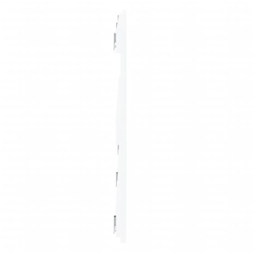 vidaXL Κεφαλάρι Τοίχου Λευκό 204x3x60cm από Μασίφ Ξύλο Πεύκου 1 τεμ.