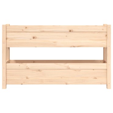 vidaXL Ζαρντινιέρα 112x25x66 εκ. από Μασίφ Ξύλο Πεύκου