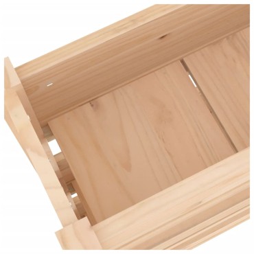vidaXL Ζαρντινιέρα 77x25x104,5 εκ. από Μασίφ Ξύλο Πεύκου