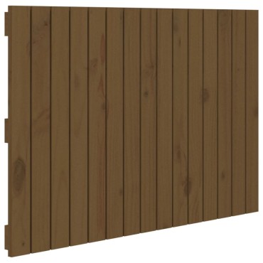 vidaXL Κεφαλάρι Τοίχου Μελί 95,5x3x60cm από Μασίφ Ξύλο Πεύκου 1 τεμ.