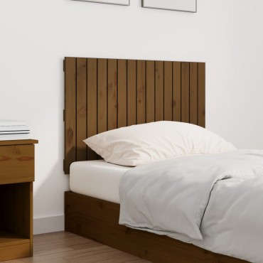vidaXL Κεφαλάρι Τοίχου Μελί 95,5x3x60cm από Μασίφ Ξύλο Πεύκου 1 τεμ.