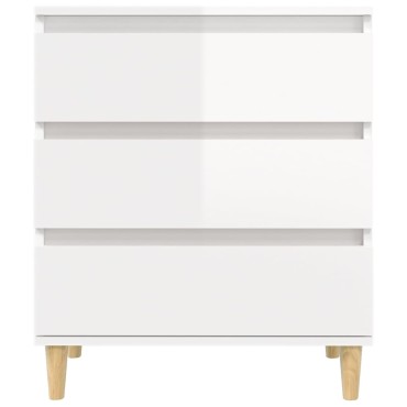 vidaXL Ντουλάπι Γυαλιστερό Λευκό 60x35x70cm από Επεξεργασμένο Ξύλο 1 τεμ.