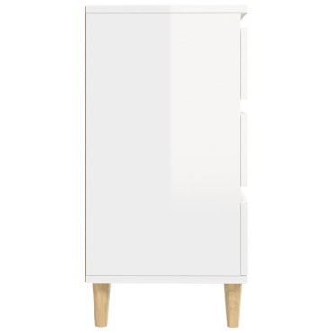 vidaXL Ντουλάπι Γυαλιστερό Λευκό 60x35x70cm από Επεξεργασμένο Ξύλο 1 τεμ.