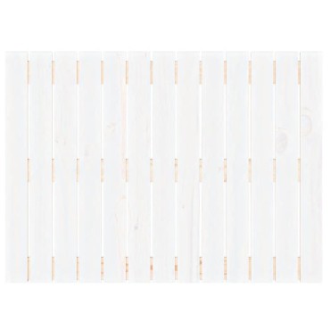 vidaXL Κεφαλάρι Τοίχου Λευκό 82,5x3x60cm από Μασίφ Ξύλο Πεύκου 1 τεμ.