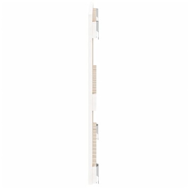 vidaXL Κεφαλάρι Τοίχου Λευκό 82,5x3x60cm από Μασίφ Ξύλο Πεύκου 1 τεμ.