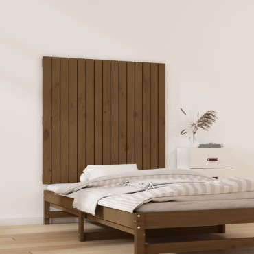vidaXL Κεφαλάρι Τοίχου Μελί 95,5x3x90cm από Μασίφ Ξύλο Πεύκου 1 τεμ.