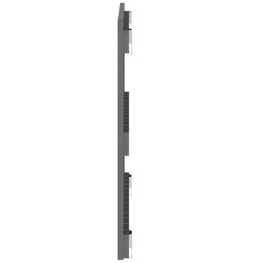vidaXL Κεφαλάρι Τοίχου Γκρι 82,5x3x60cm από Μασίφ Ξύλο Πεύκου 1 τεμ.