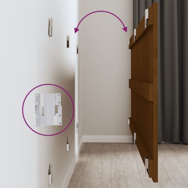 vidaXL Κεφαλάρι Τοίχου Μελί 166x3x60cm από Μασίφ Ξύλο Πεύκου 1 τεμ.
