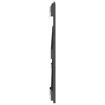 vidaXL Κεφαλάρι Τοίχου Γκρι 140x3x60cm από Μασίφ Ξύλο Πεύκου 1 τεμ.