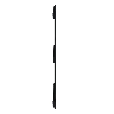 vidaXL Κεφαλάρι Τοίχου Μαύρο 108x3x90cm από Μασίφ Ξύλο Πεύκου 1 τεμ.