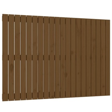 vidaXL Κεφαλάρι Τοίχου Μελί 127,5x3x90cm από Μασίφ Ξύλο Πεύκου 1 τεμ.