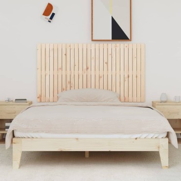 vidaXL Κεφαλάρι Επιτοίχιο 166x3x90cm από Μασίφ Ξύλο Πεύκου 1 τεμ.