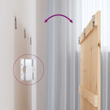 vidaXL Κεφαλάρι Επιτοίχιο 166x3x90cm από Μασίφ Ξύλο Πεύκου 1 τεμ.