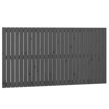 vidaXL Κεφαλάρι Τοίχου Γκρι 166x3x90cm από Μασίφ Ξύλο Πεύκου 1 τεμ.