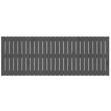 vidaXL Κεφαλάρι Τοίχου Γκρι 166x3x60cm από Μασίφ Ξύλο Πεύκου 1 τεμ.